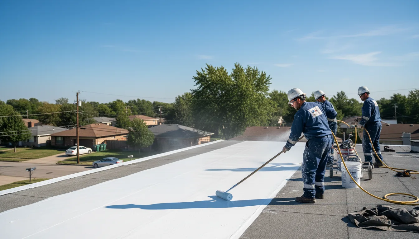 Commercial roof coating in Simpsonville, SC near me